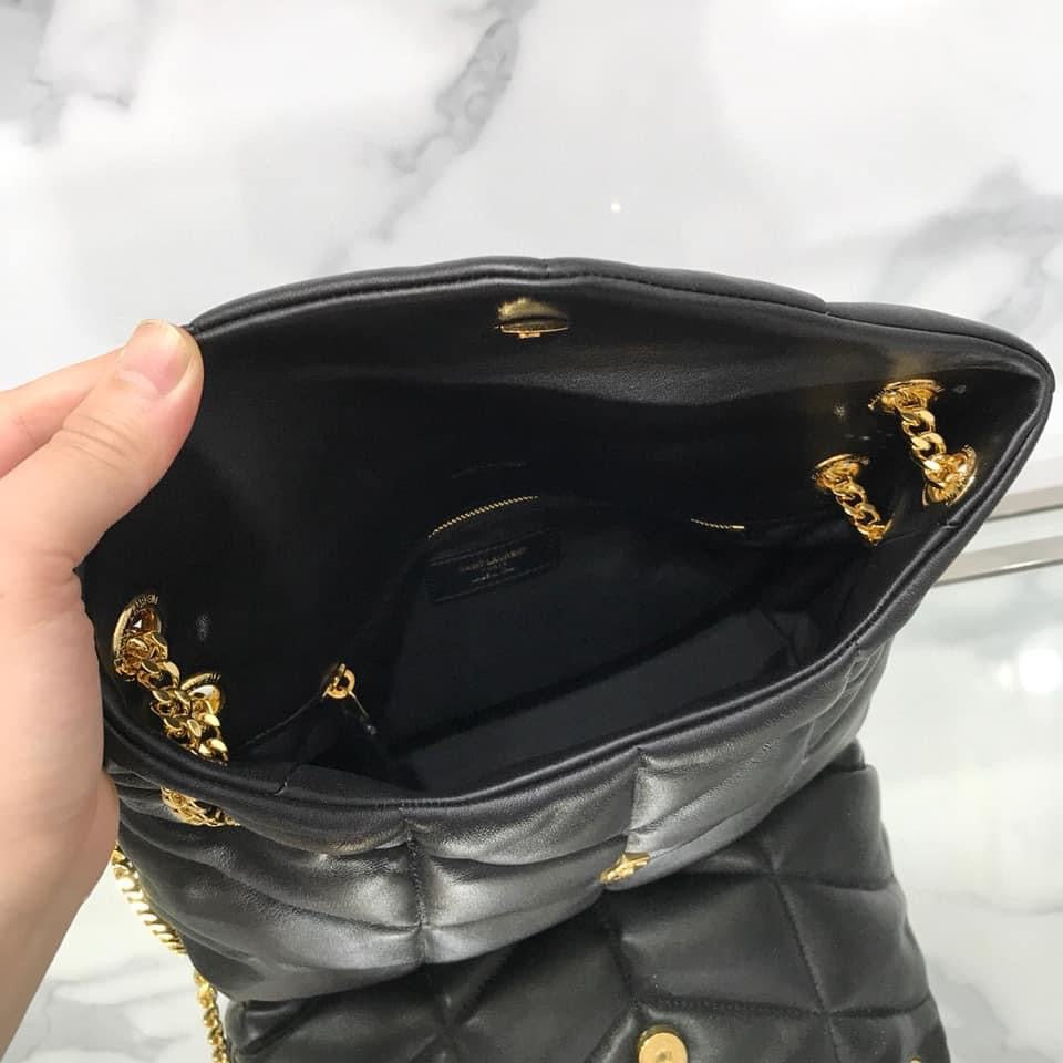 YSL PUFFER MEDIUM BAG IN QUILTED LAMBSKIN
