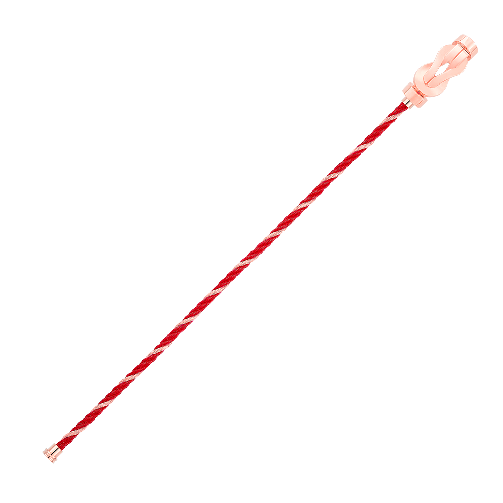 FRED CHANCE INFINIE BRACELET Stainless steel and gold plating PINK GOLD MEDIUM MODEL