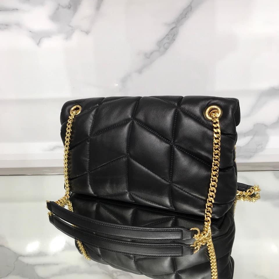 YSL PUFFER MEDIUM BAG IN QUILTED LAMBSKIN
