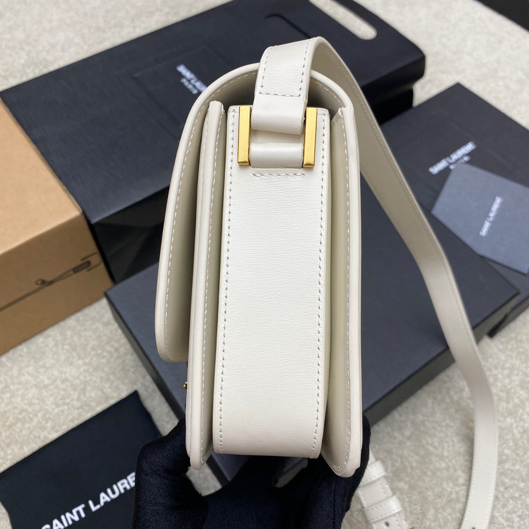 YSL Solferino Medium Satchel In Box Leather