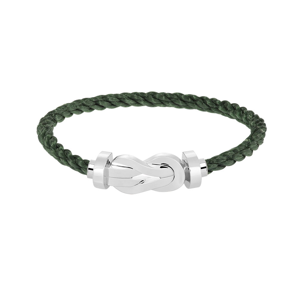 FRED CHANCE INFINIE BRACELET Stainless steel and gold plating WHITE GOLD LARGE MODEL