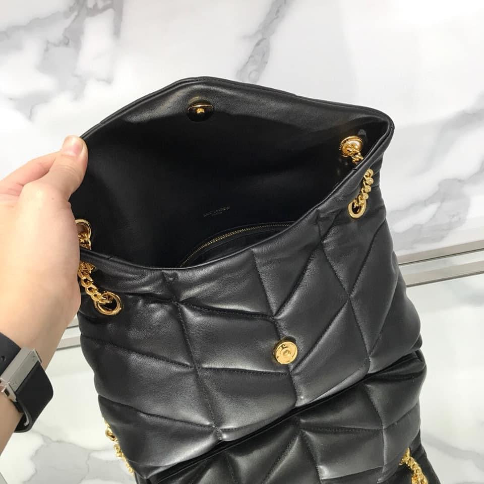 YSL PUFFER MEDIUM BAG IN QUILTED LAMBSKIN