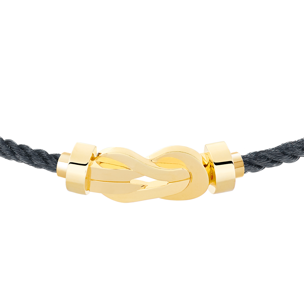 FRED CHANCE INFINIE BRACELET Stainless steel and gold plating YELLOW GOLD MEDIUM MODEL