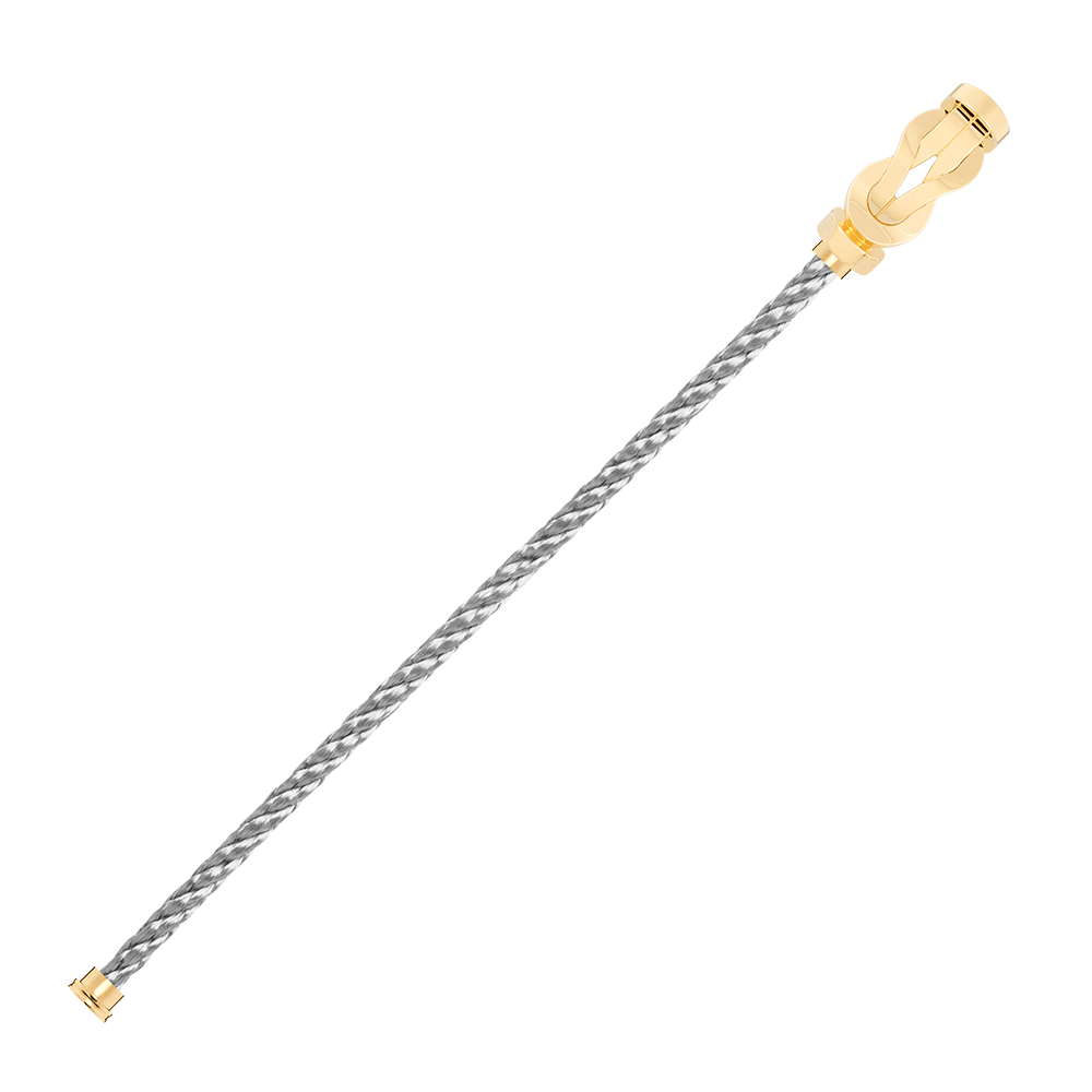 FRED CHANCE INFINIE BRACELET Stainless steel and gold plating YELLOW GOLD LARGE MODEL