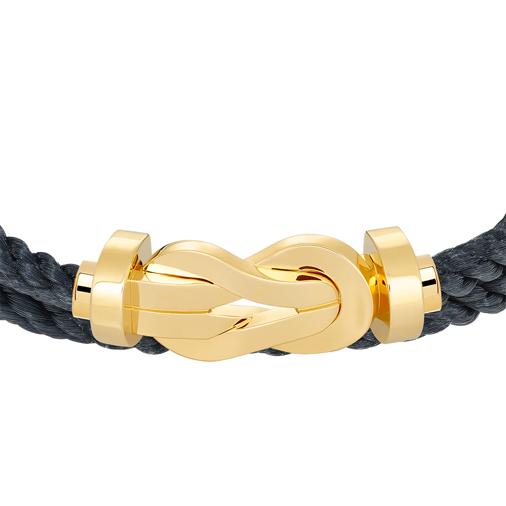 FRED CHANCE INFINIE BRACELET Stainless steel and gold plating YELLOW GOLD LARGE MODEL