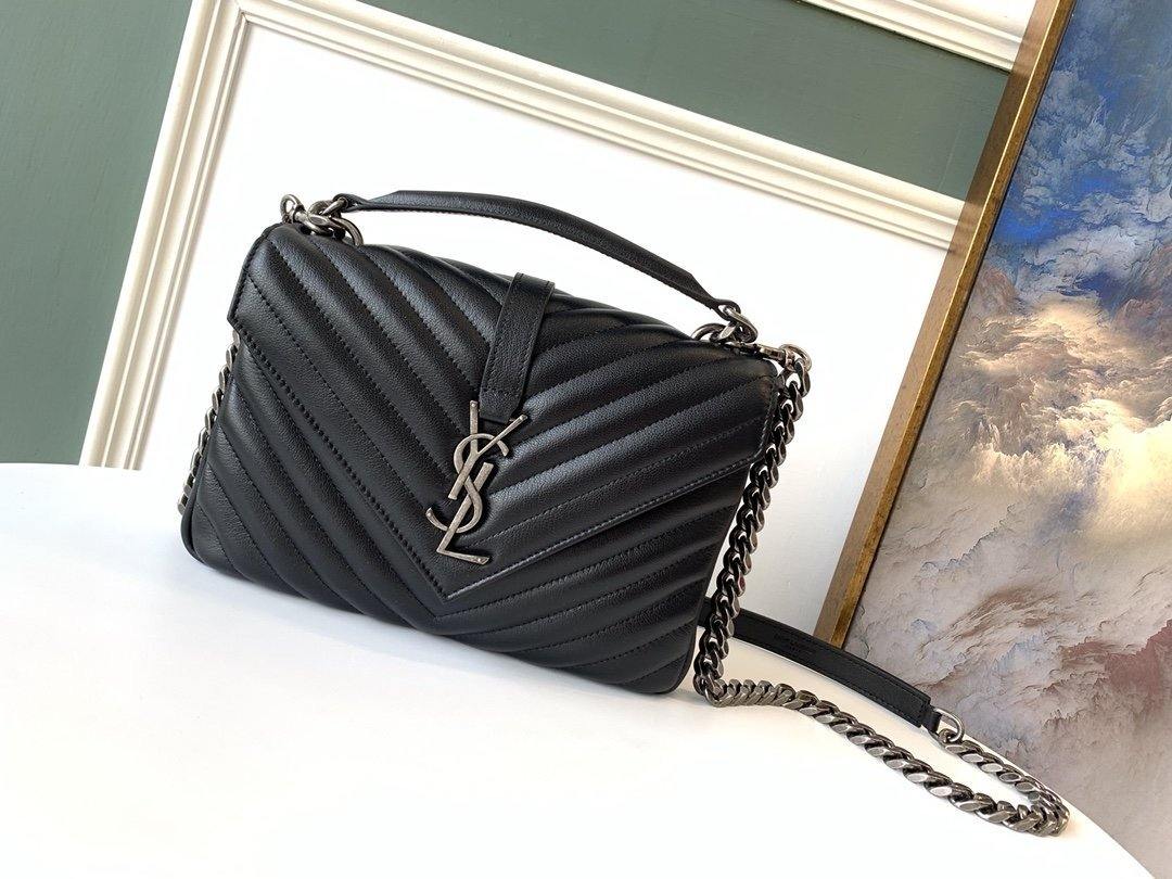 YSL College Medium Quilted leather Bag