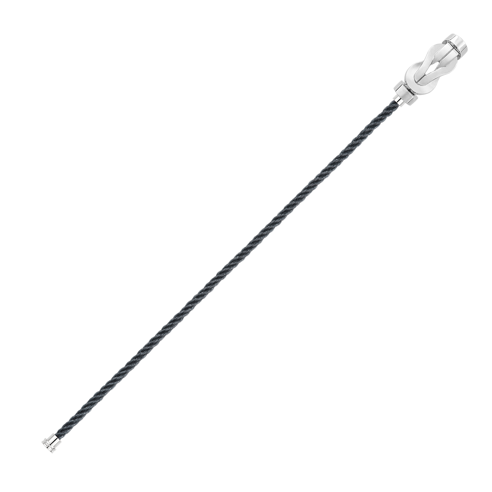 FRED CHANCE INFINIE BRACELET Stainless steel and gold plating WHITE GOLD MEDIUM MODEL