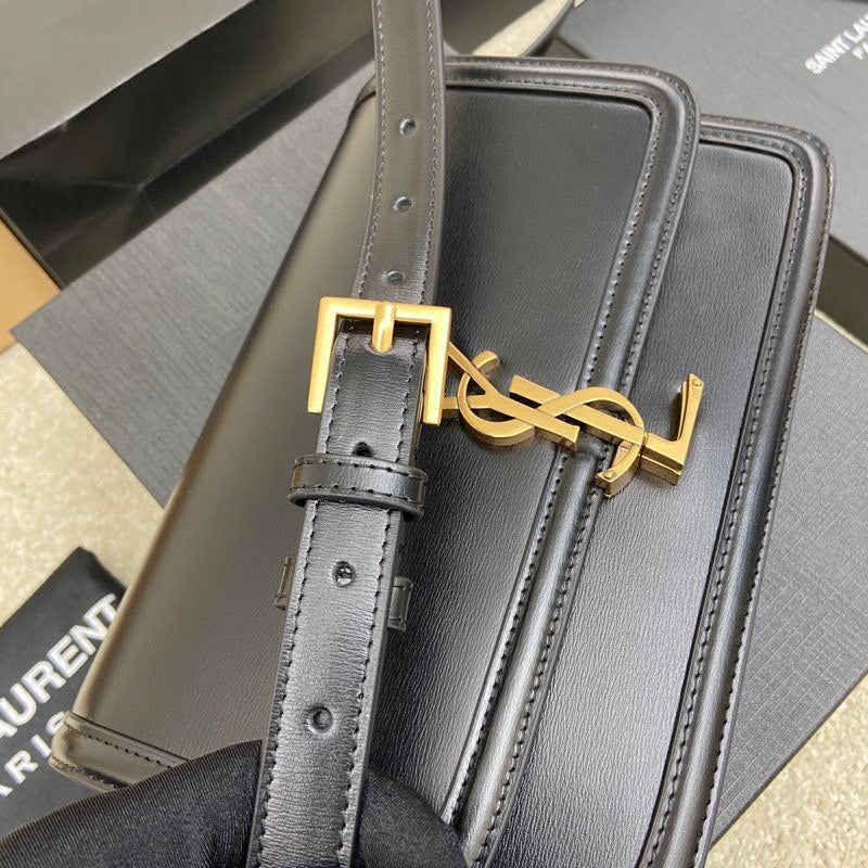 YSL Solferino Medium Satchel In Box Leather