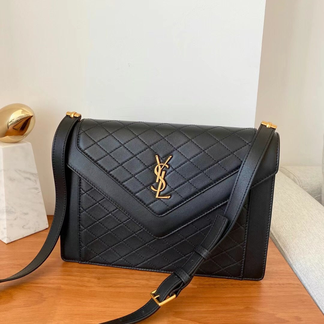 YSL Gaby Satchel Bag in Quilted Lambskin