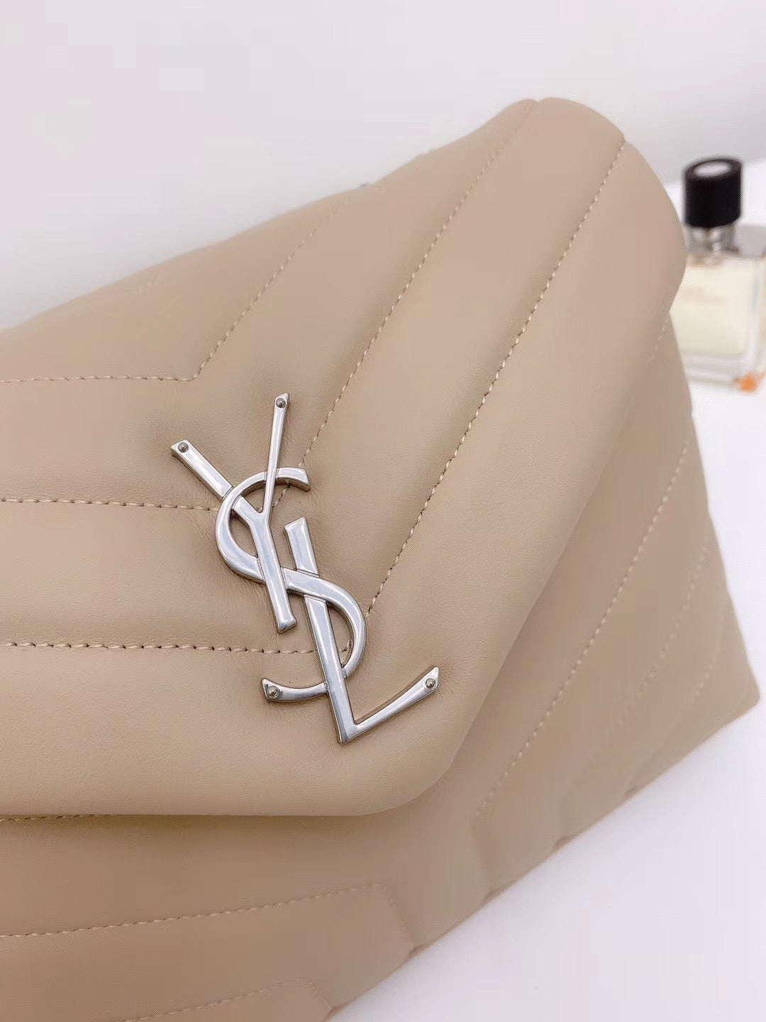 YSL Loulou  Small In Quilted “Y�?Leather Bag