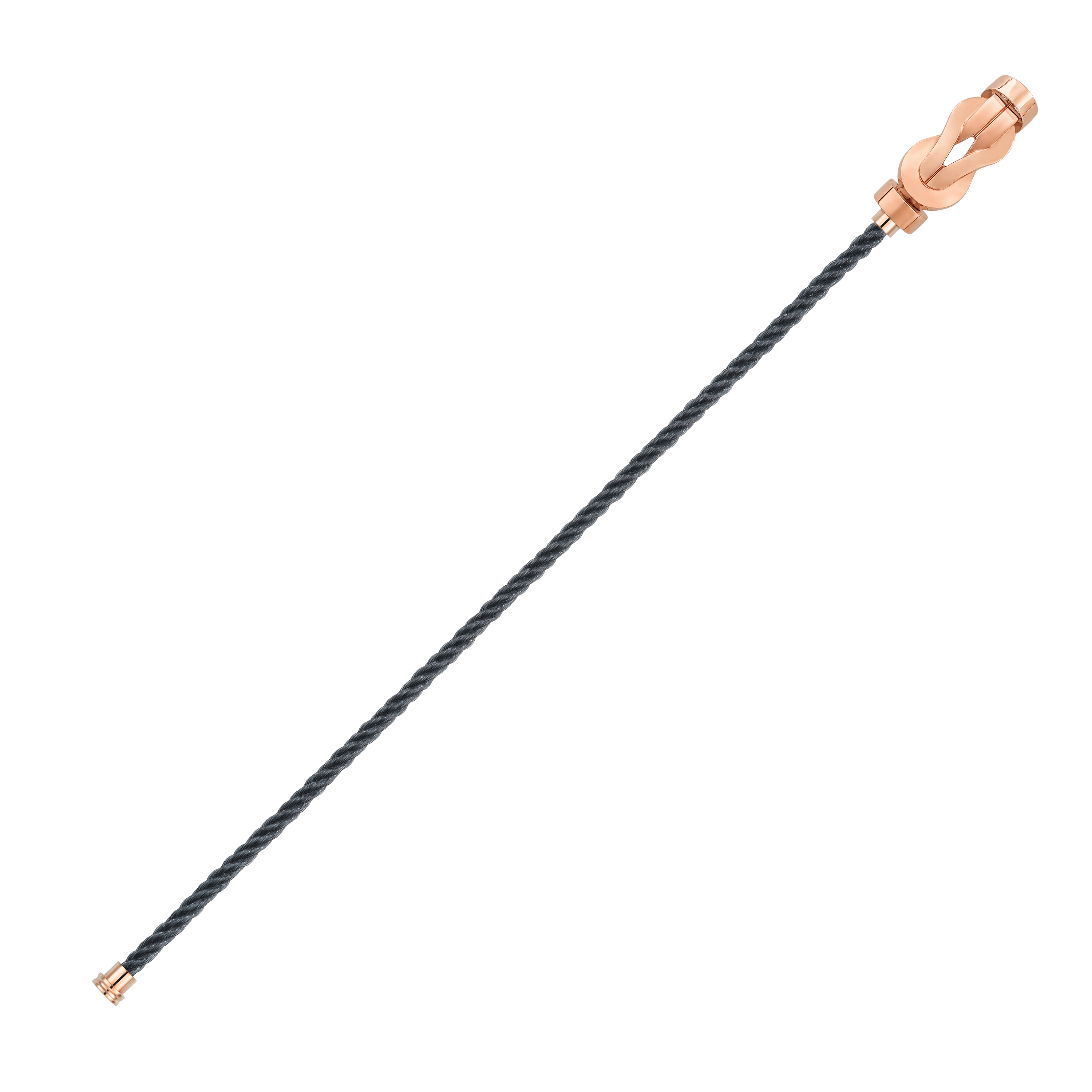 FRED CHANCE INFINIE BRACELET Stainless steel and gold plating PINK GOLD MEDIUM MODEL