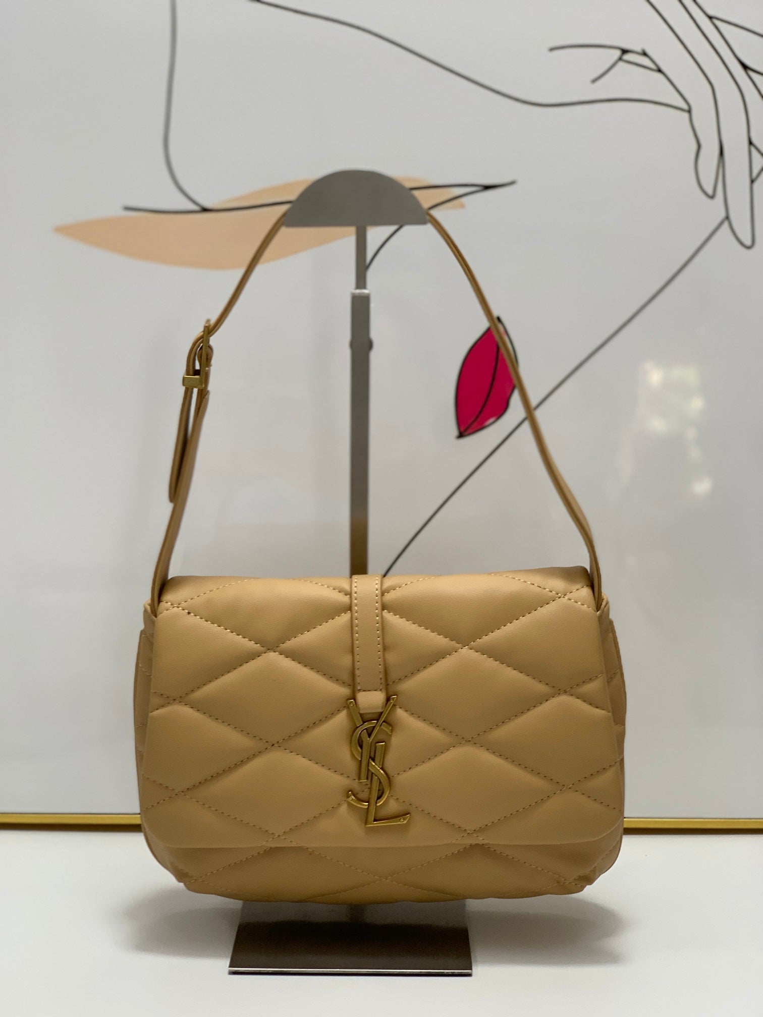 YSL LE 57 HOBO BAG IN QUILTED LAMBSKIN