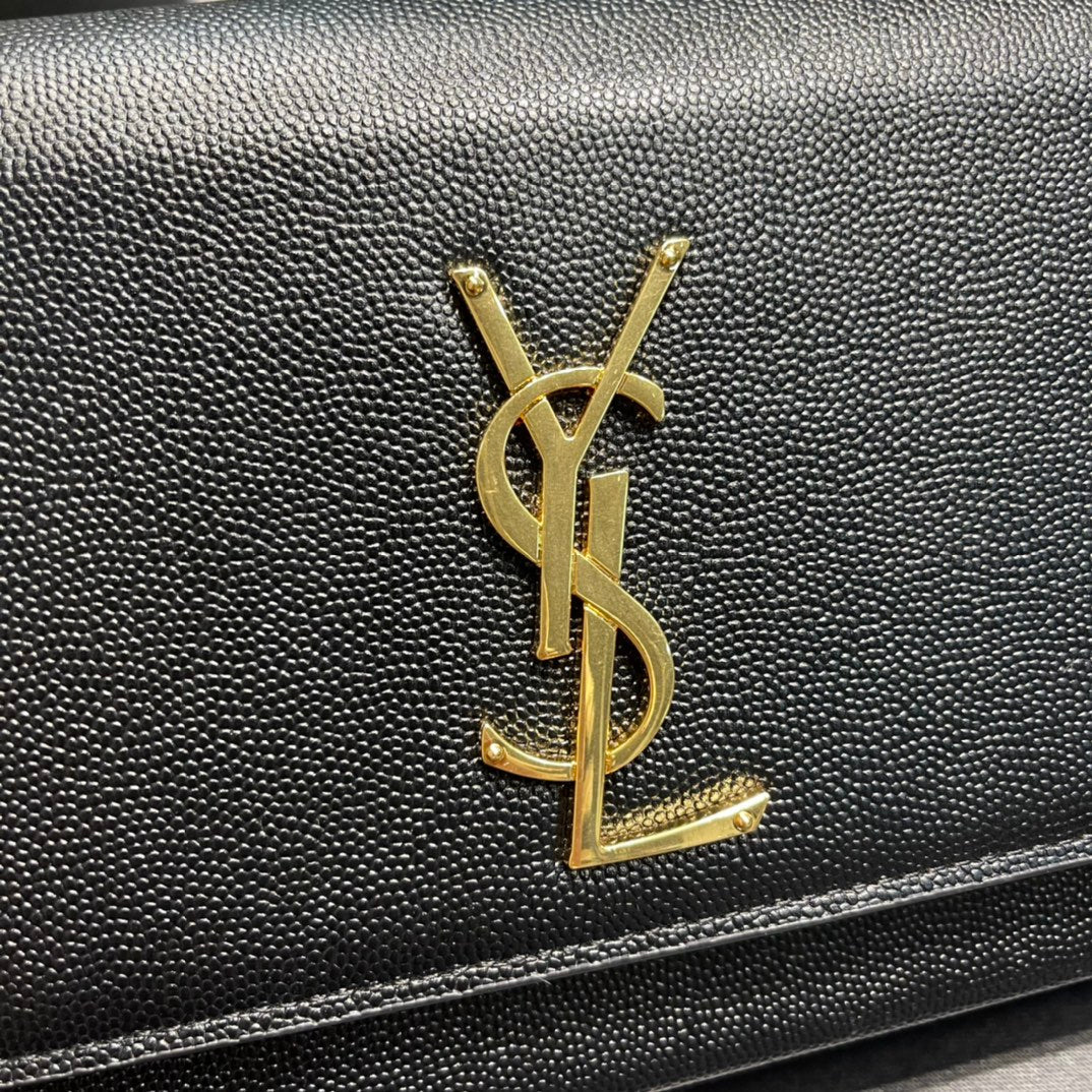 YSL Kate Medium In Grain Poudre embossed Leather Bag