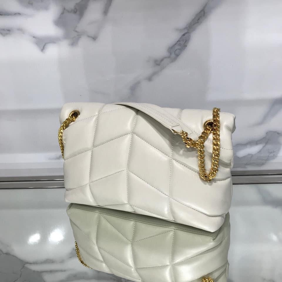 YSL PUFFER MEDIUM BAG IN QUILTED LAMBSKIN