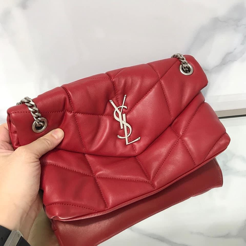 YSL PUFFER MEDIUM BAG IN QUILTED LAMBSKIN