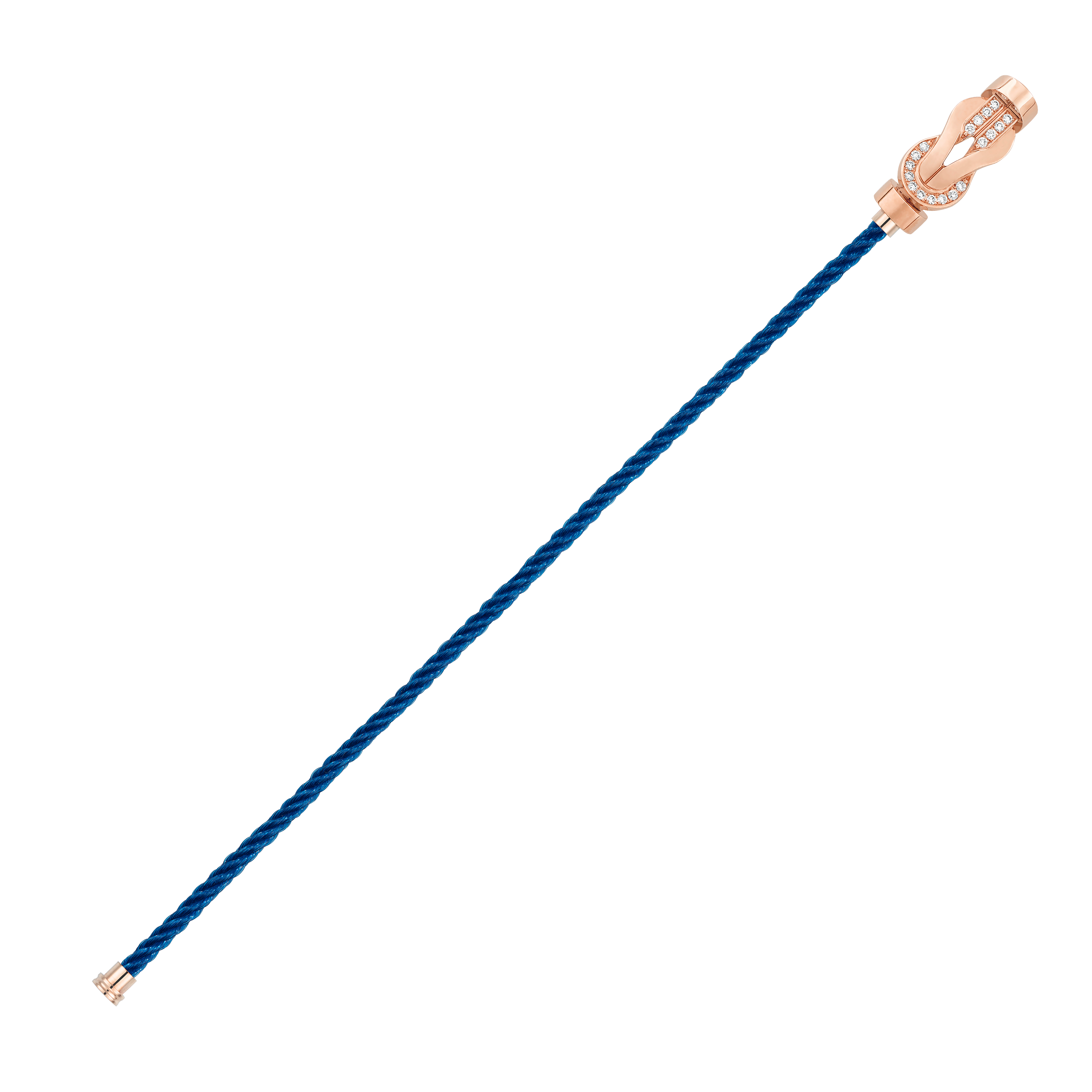 FRED CHANCE INFINIE BRACELET Stainless steel and gold plating PINK GOLD AND DIAMONDS MEDIUM MODEL