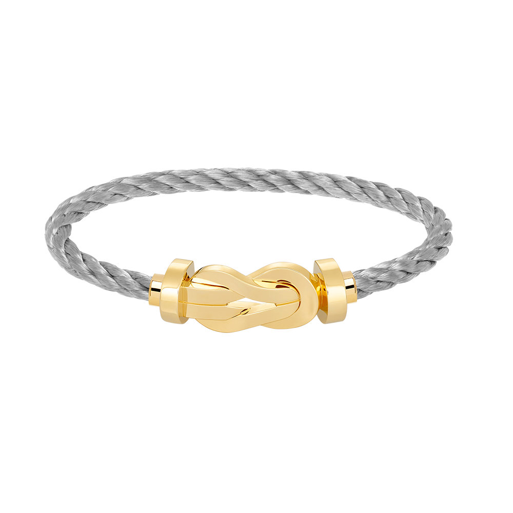 FRED CHANCE INFINIE BRACELET Stainless steel and gold plating YELLOW GOLD LARGE MODEL