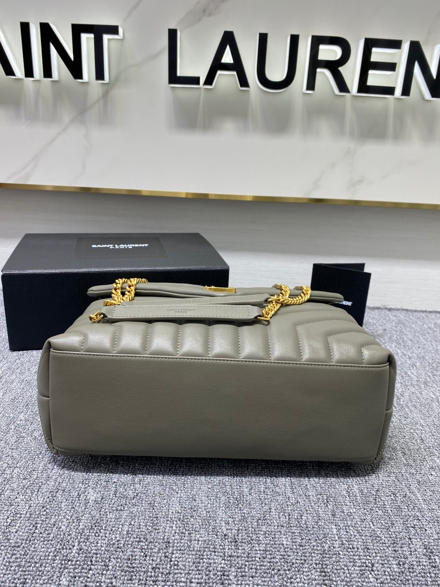 YSL Loulou Medium Chain Bag In Y Leather