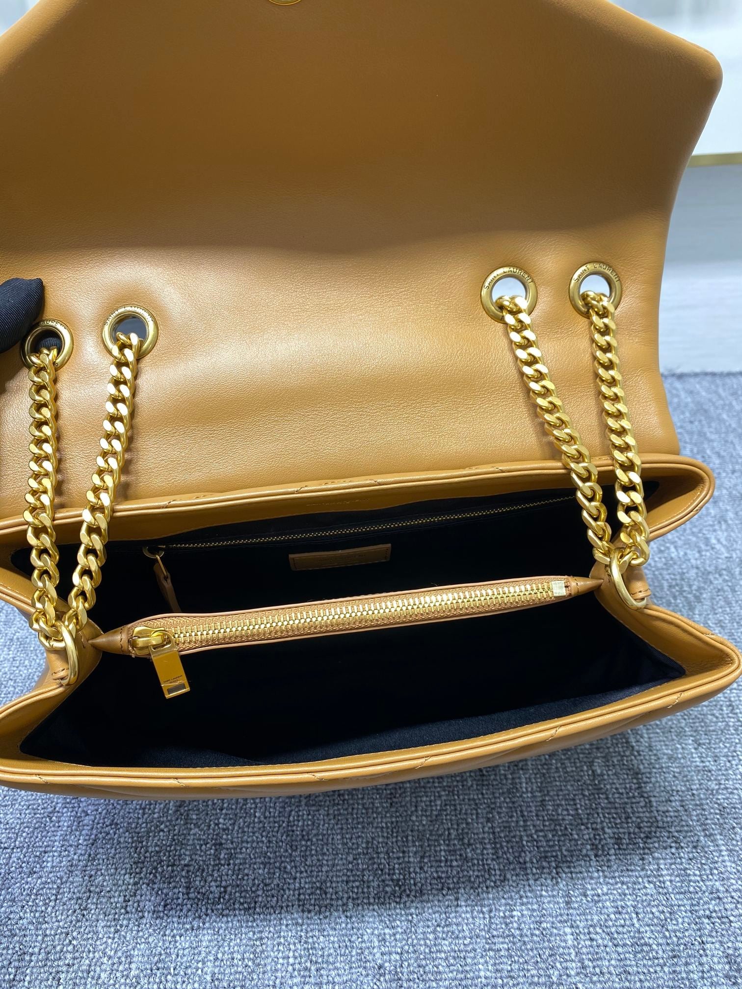 YSL Loulou Medium Chain Bag In Y Leather