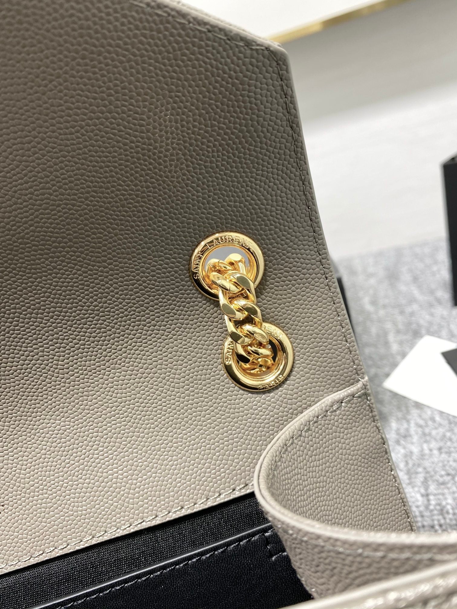 YSL  Envelope Medium Bag In Mix Matelasse Grain  De Poudre Embossed Leather