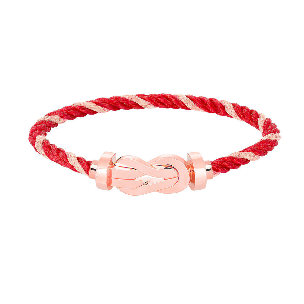 FRED CHANCE INFINIE BRACELET Stainless steel and gold plating PINK GOLD LARGE MODEL