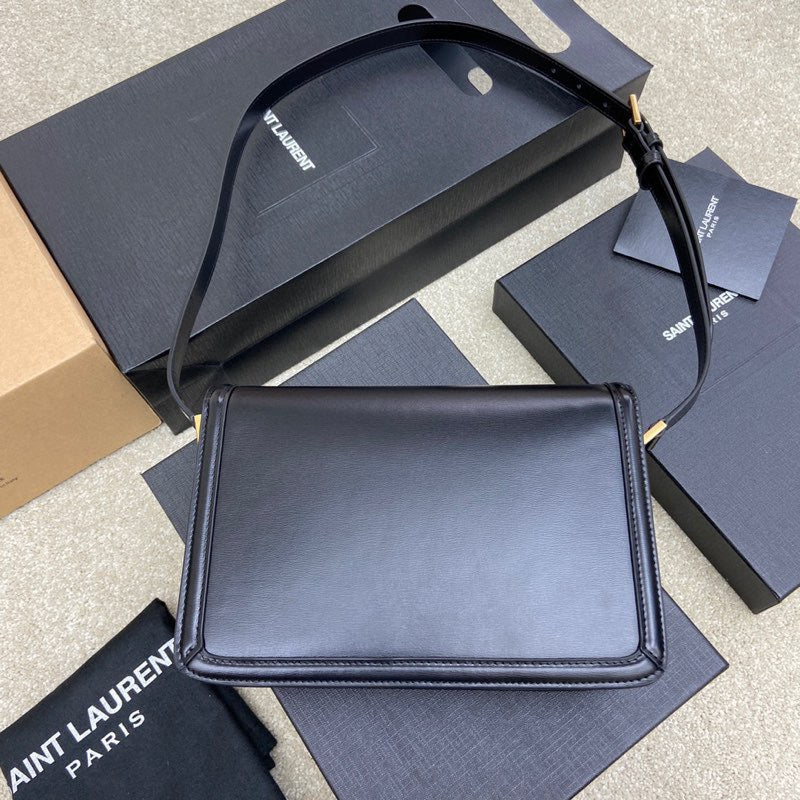 YSL Solferino Medium Satchel In Box Leather