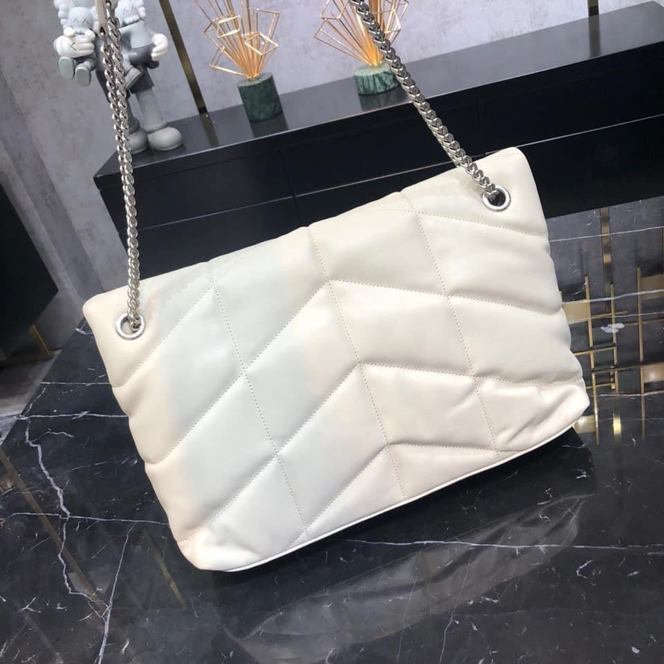 YSL PUFFER MEDIUM BAG IN QUILTED LAMBSKIN