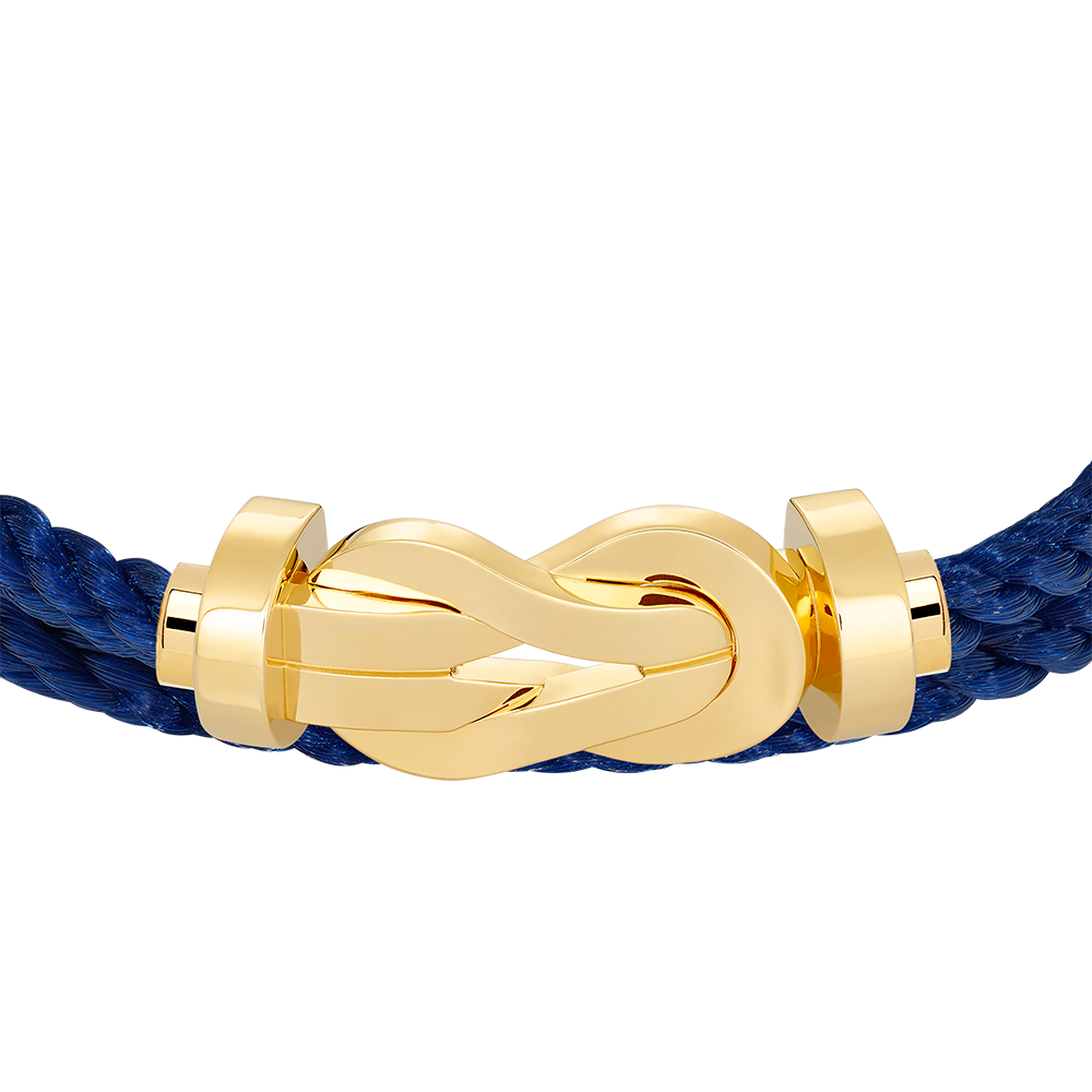 FRED CHANCE INFINIE BRACELET Stainless steel and gold plating YELLOW GOLD LARGE MODEL