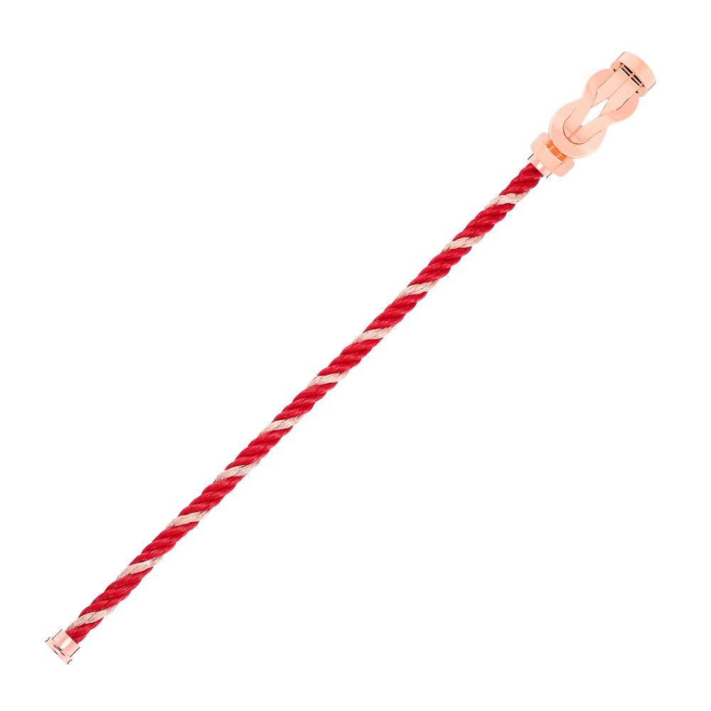 FRED CHANCE INFINIE BRACELET Stainless steel and gold plating PINK GOLD LARGE MODEL