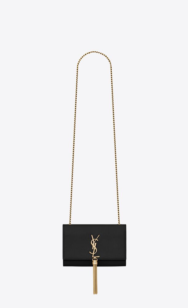 KATE SMALL TASSEL IN GRAIN DE POUDRE EMBOSSED LEATHER