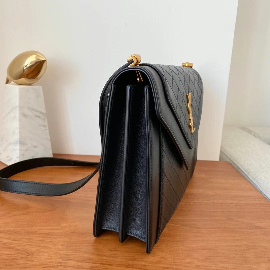 YSL Gaby Satchel Bag in Quilted Lambskin