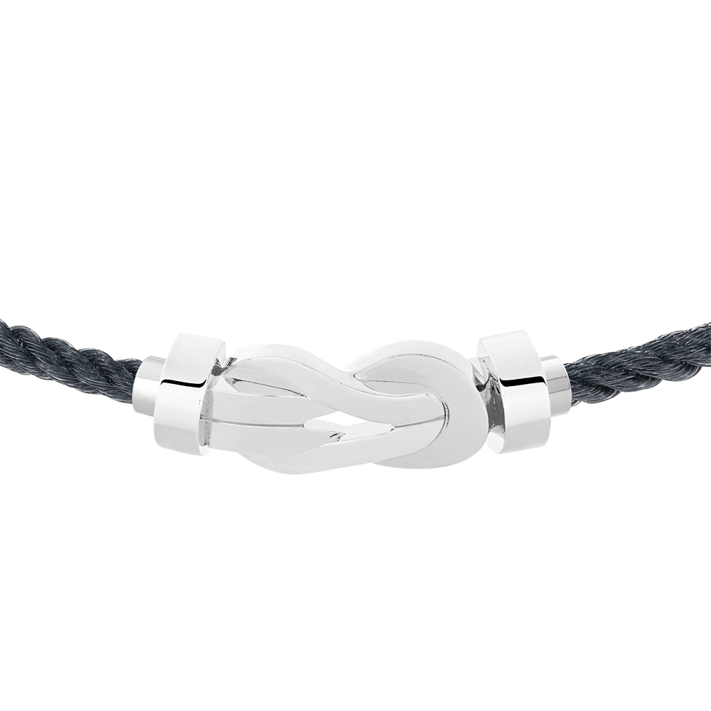 FRED CHANCE INFINIE BRACELET Stainless steel and gold plating WHITE GOLD MEDIUM MODEL