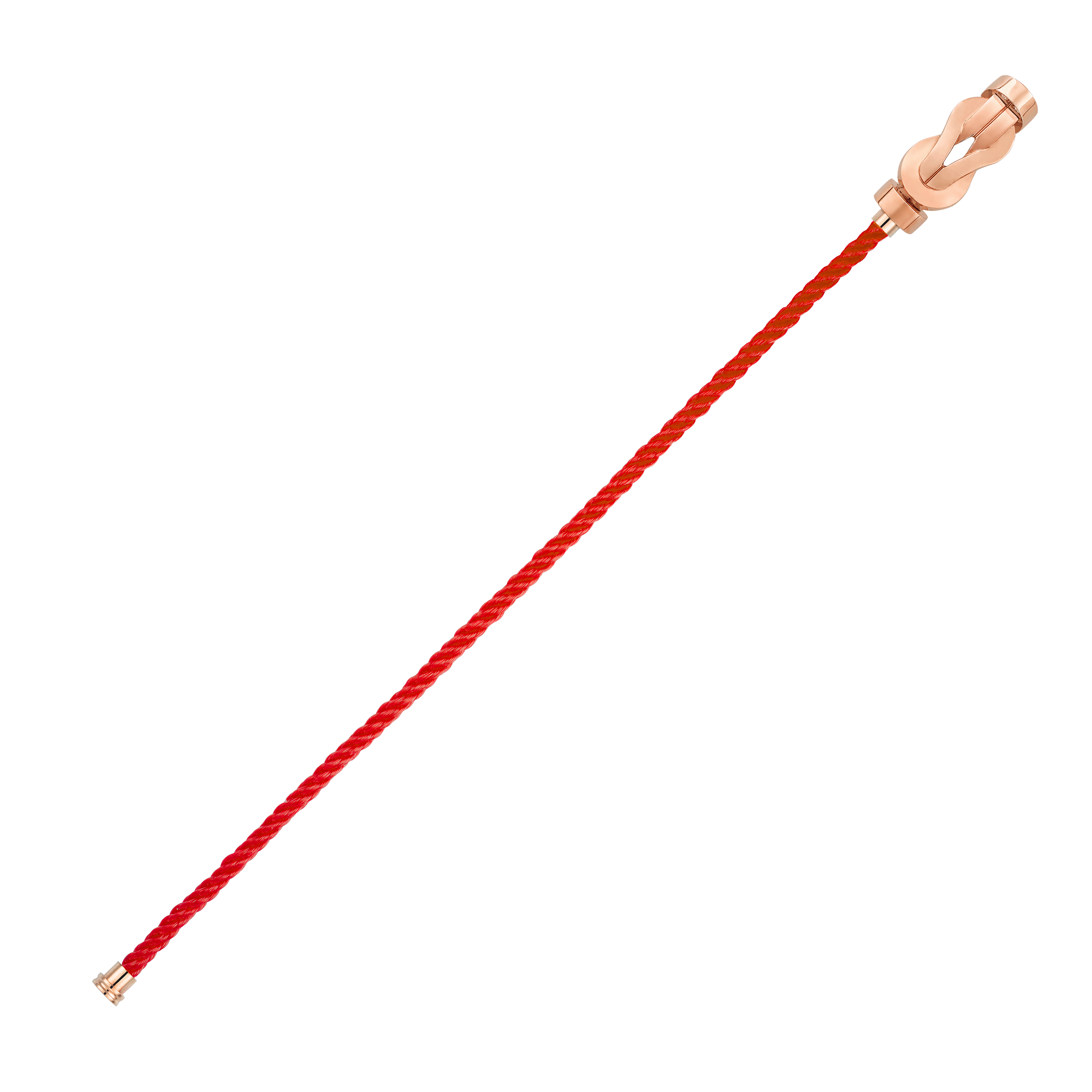 FRED CHANCE INFINIE BRACELET Stainless steel and gold plating PINK GOLD MEDIUM MODEL