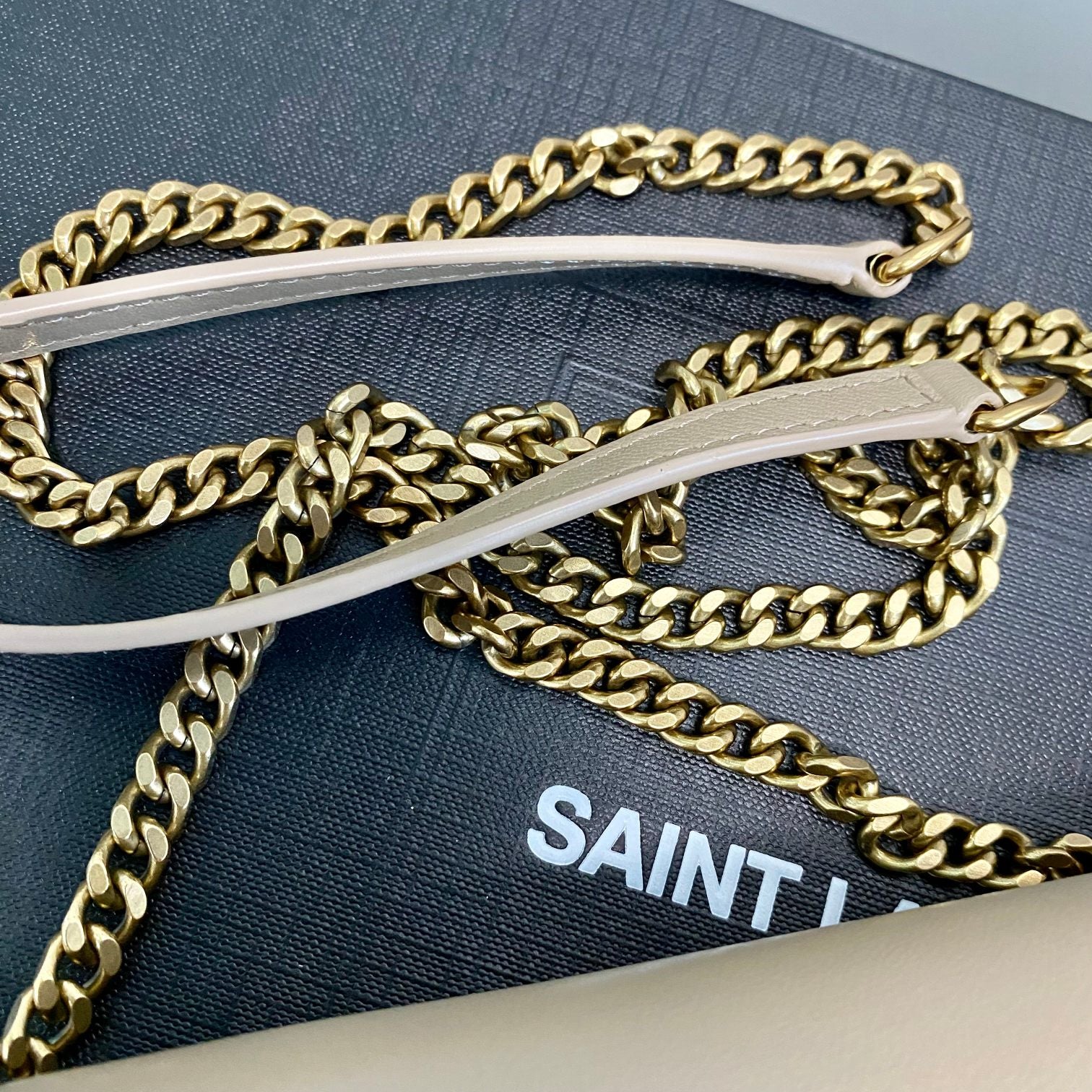 YSL Cassandre Envelope Chain Wallet In Smooth Leather