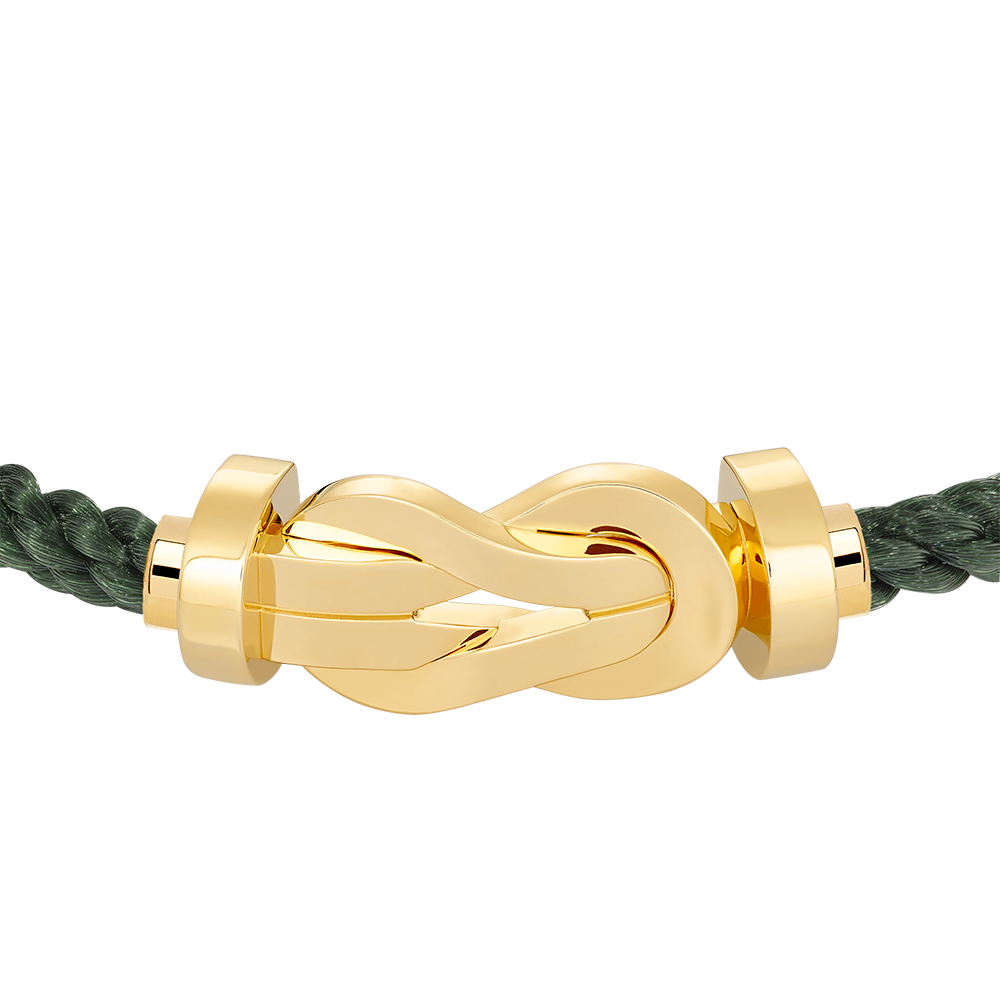 FRED CHANCE INFINIE BRACELET Stainless steel and gold plating YELLOW GOLD LARGE MODEL
