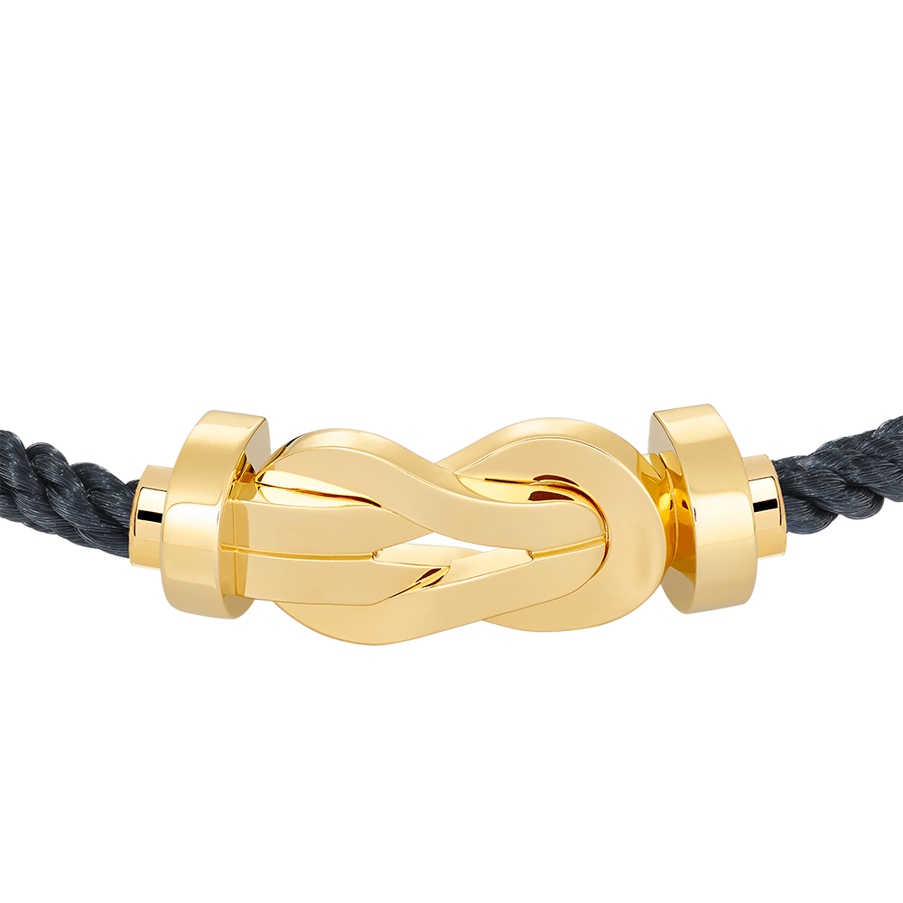 FRED CHANCE INFINIE BRACELET Stainless steel and gold plating YELLOW GOLD LARGE MODEL