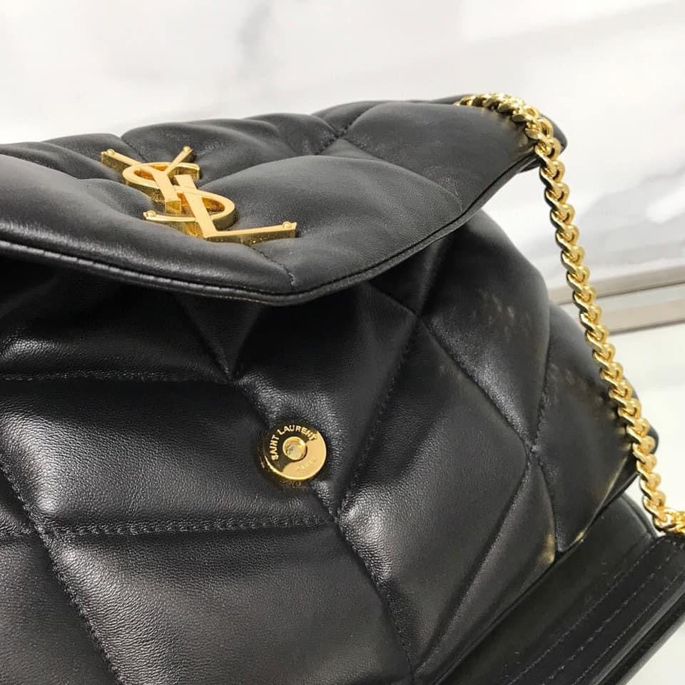 YSL PUFFER MEDIUM BAG IN QUILTED LAMBSKIN