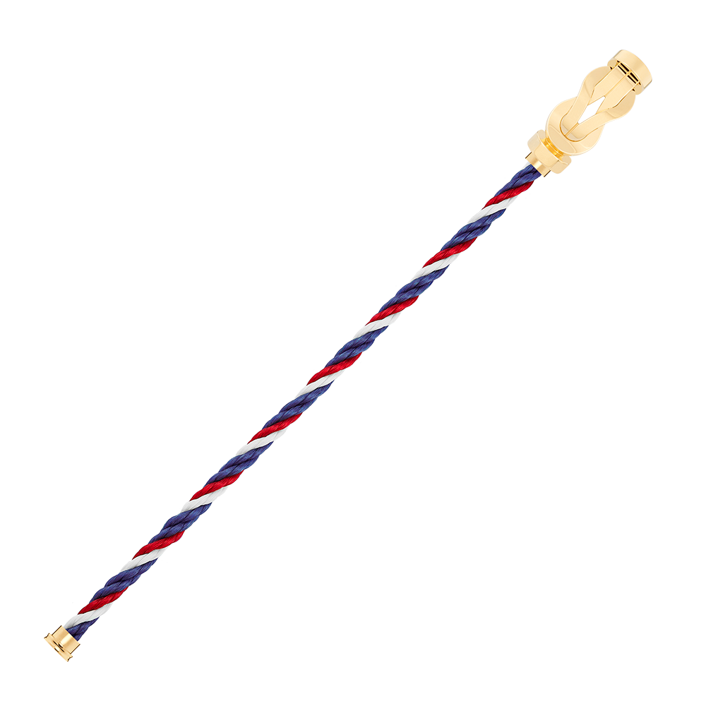 FRED CHANCE INFINIE BRACELET Stainless steel and gold plating YELLOW GOLD LARGE MODEL