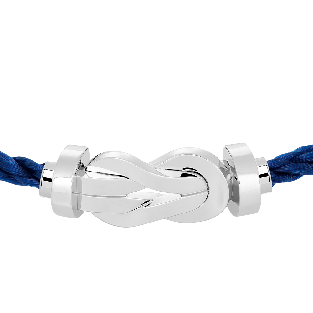 FRED CHANCE INFINIE BRACELET Stainless steel and gold plating WHITE GOLD LARGE MODEL