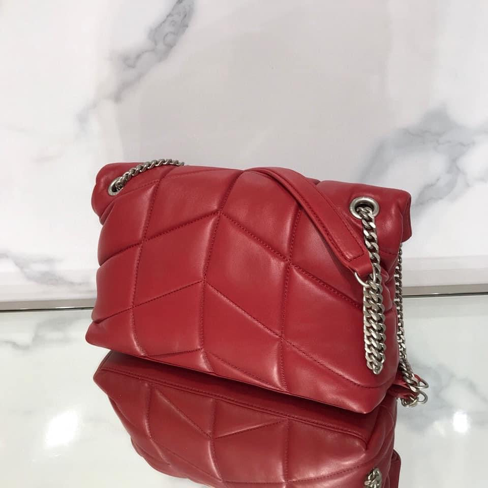 YSL PUFFER MEDIUM BAG IN QUILTED LAMBSKIN