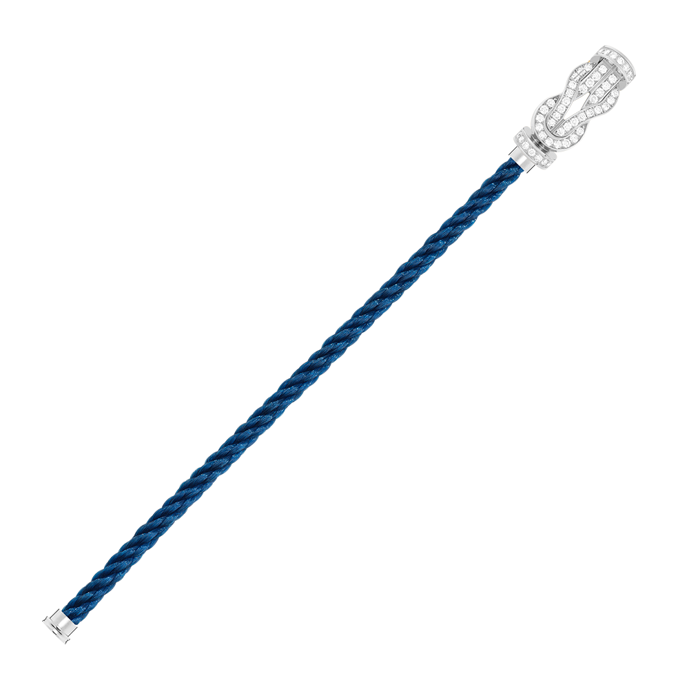 FRED CHANCE INFINIE BRACELET Stainless steel and gold plating WHITE GOLD AND DIAMONDS LARGE MODEL