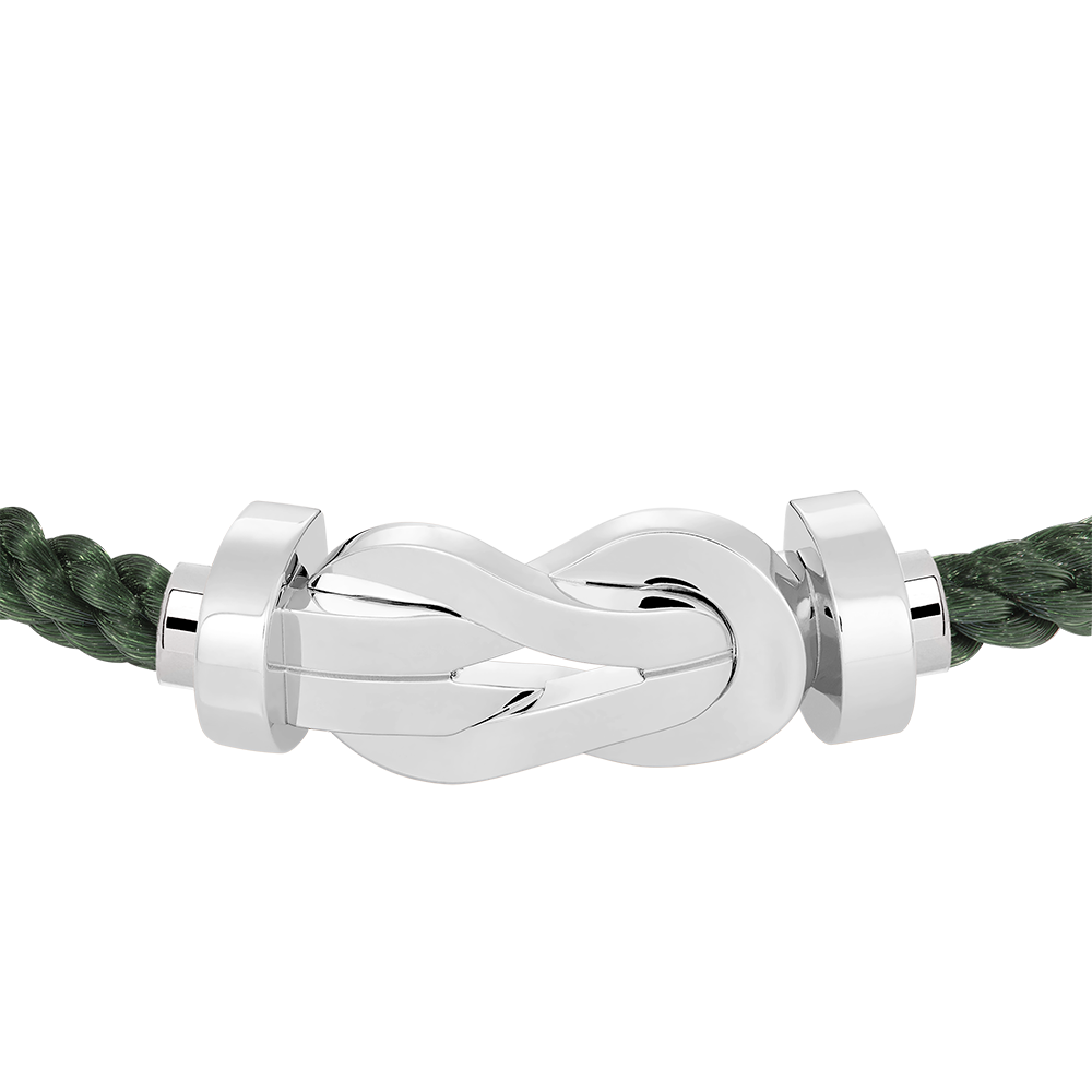 FRED CHANCE INFINIE BRACELET Stainless steel and gold plating WHITE GOLD LARGE MODEL