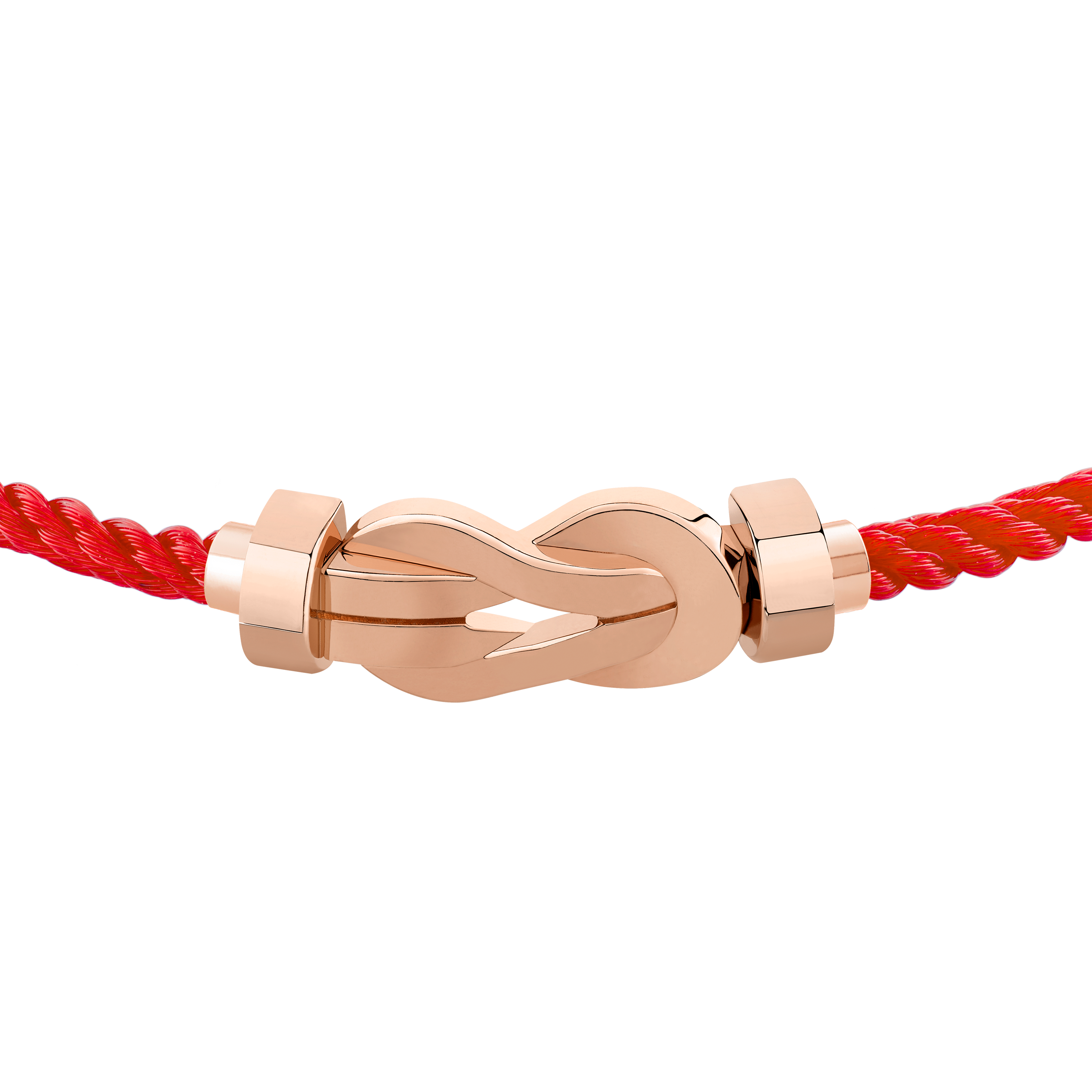 FRED CHANCE INFINIE BRACELET Stainless steel and gold plating PINK GOLD MEDIUM MODEL