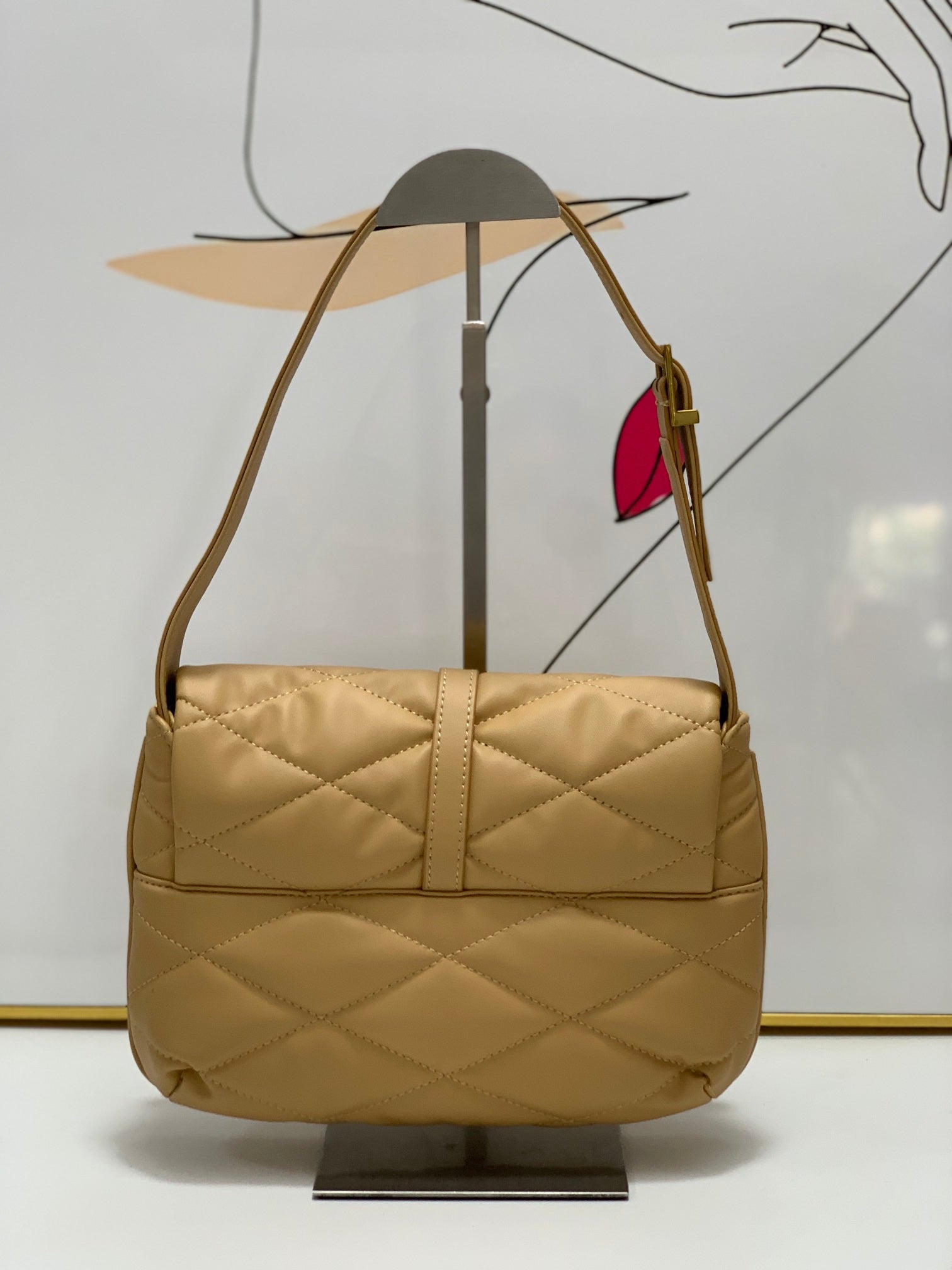 YSL LE 57 HOBO BAG IN QUILTED LAMBSKIN