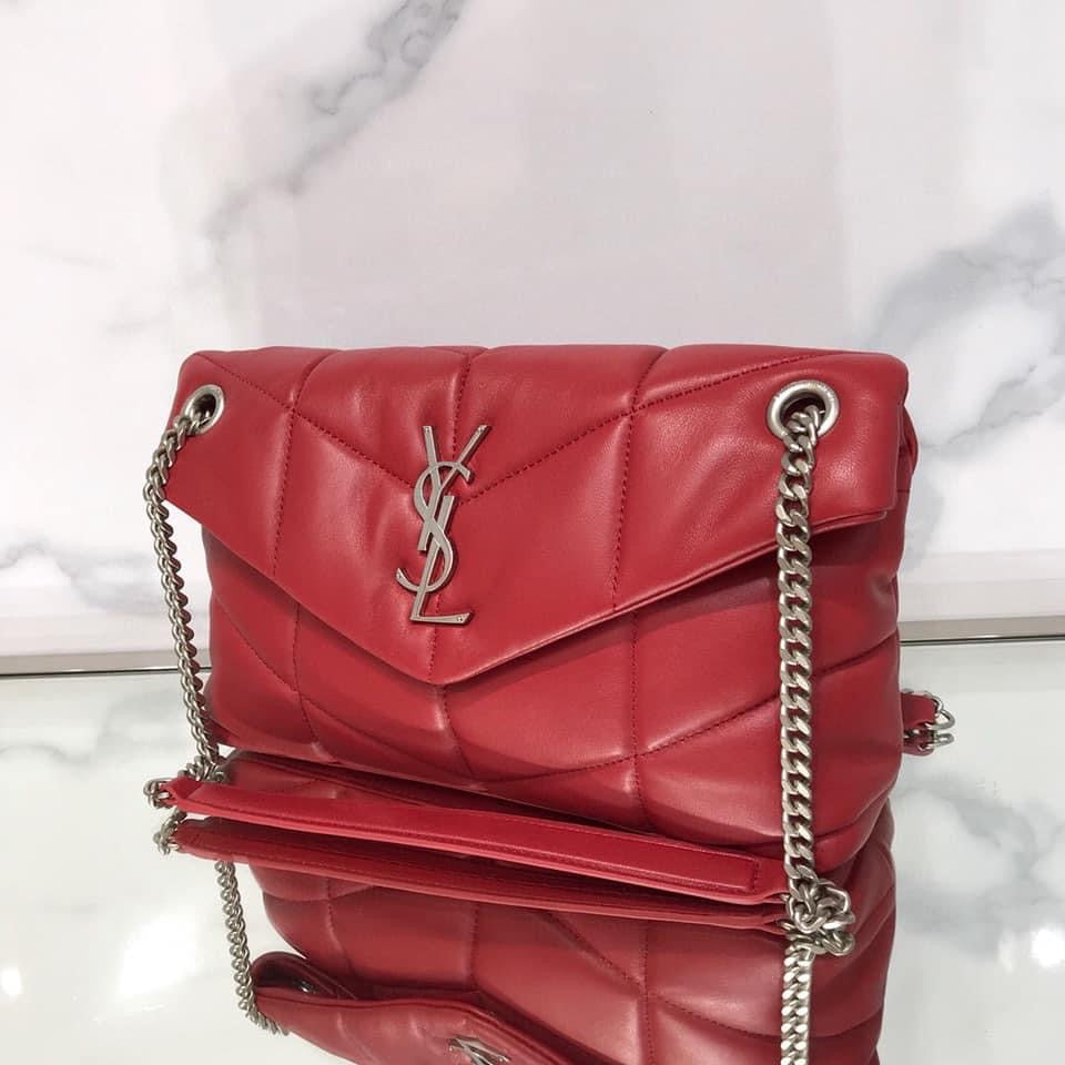 YSL PUFFER MEDIUM BAG IN QUILTED LAMBSKIN