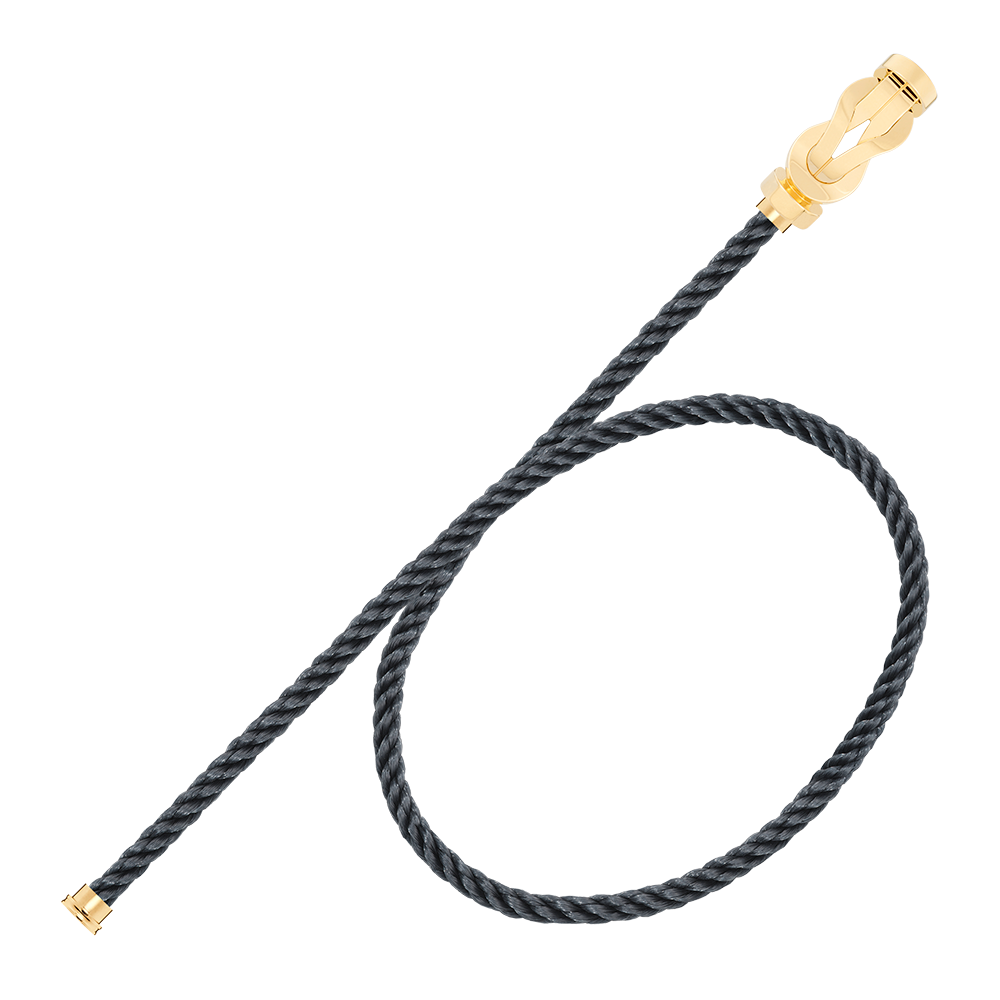 FRED CHANCE INFINIE BRACELET Stainless steel and gold plating YELLOW GOLD LARGE MODEL