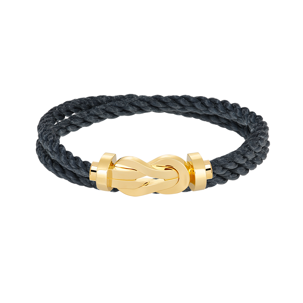 FRED CHANCE INFINIE BRACELET Stainless steel and gold plating YELLOW GOLD LARGE MODEL