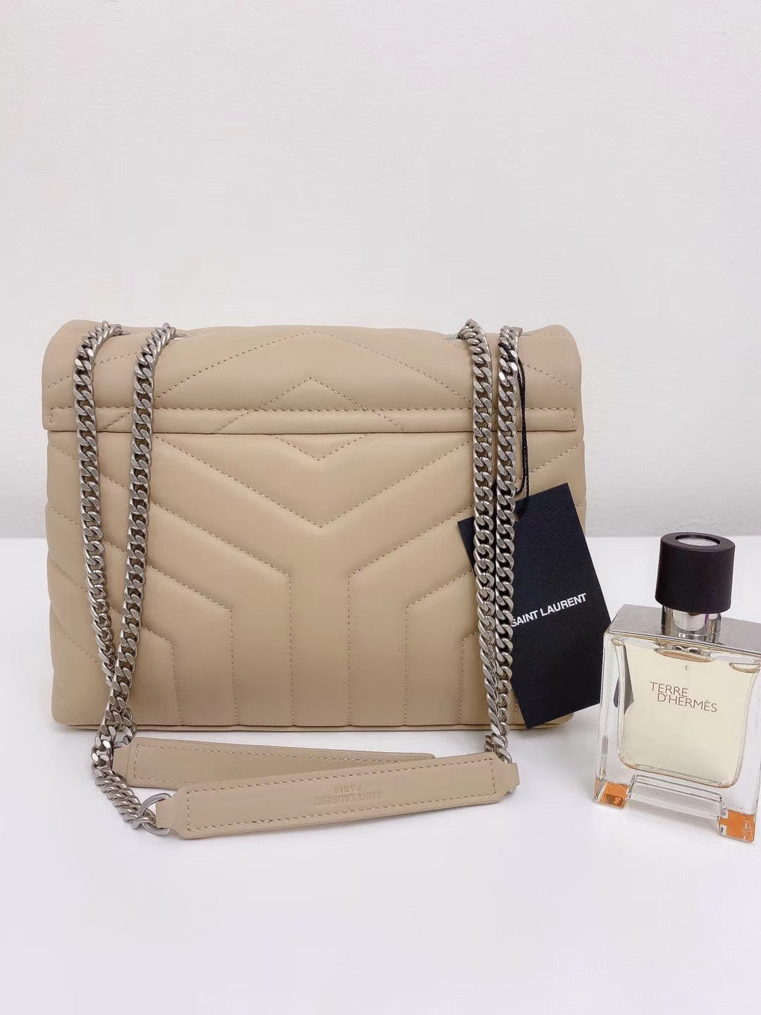 YSL Loulou  Small In Quilted “Y�?Leather Bag