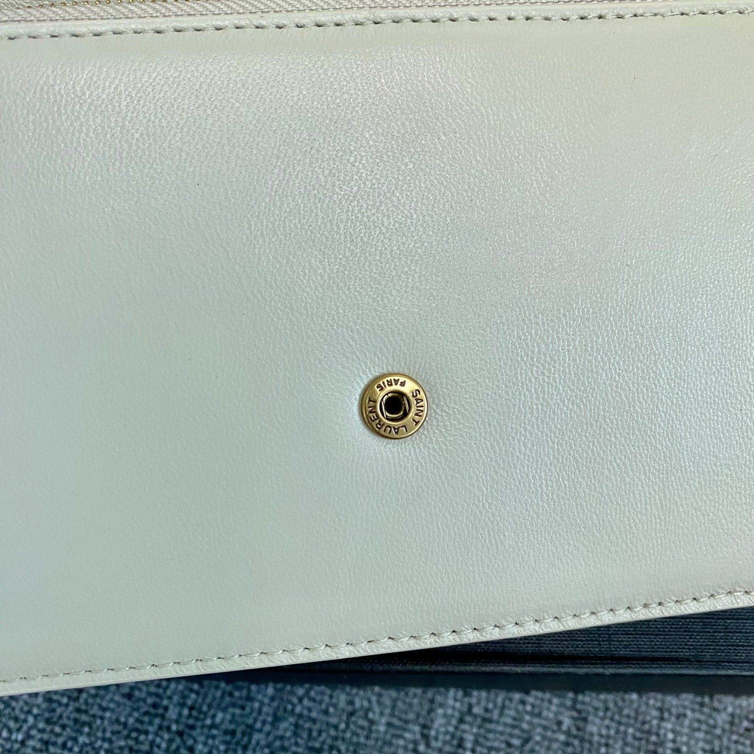 YSL Cassandre Envelope Chain Wallet In Smooth Leather