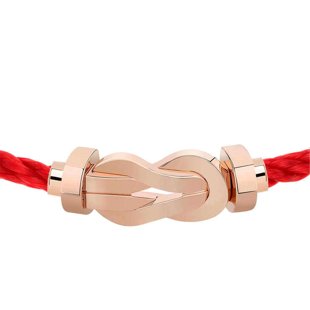 FRED CHANCE INFINIE BRACELET Stainless steel and gold plating PINK GOLD LARGE MODEL